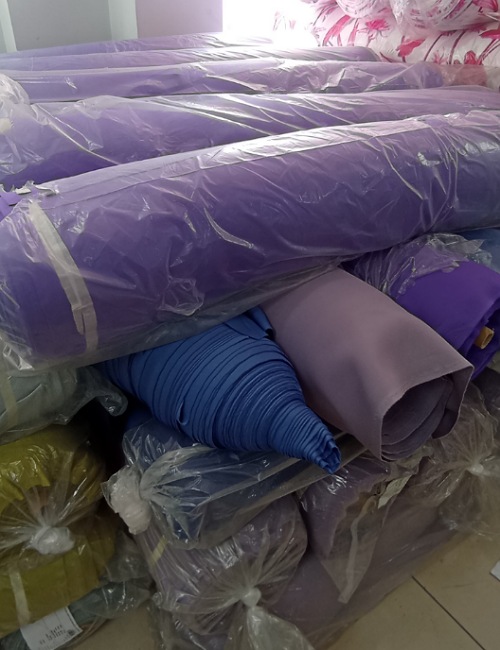 Puf Dalgıç Kumaş Mor Renk K1147